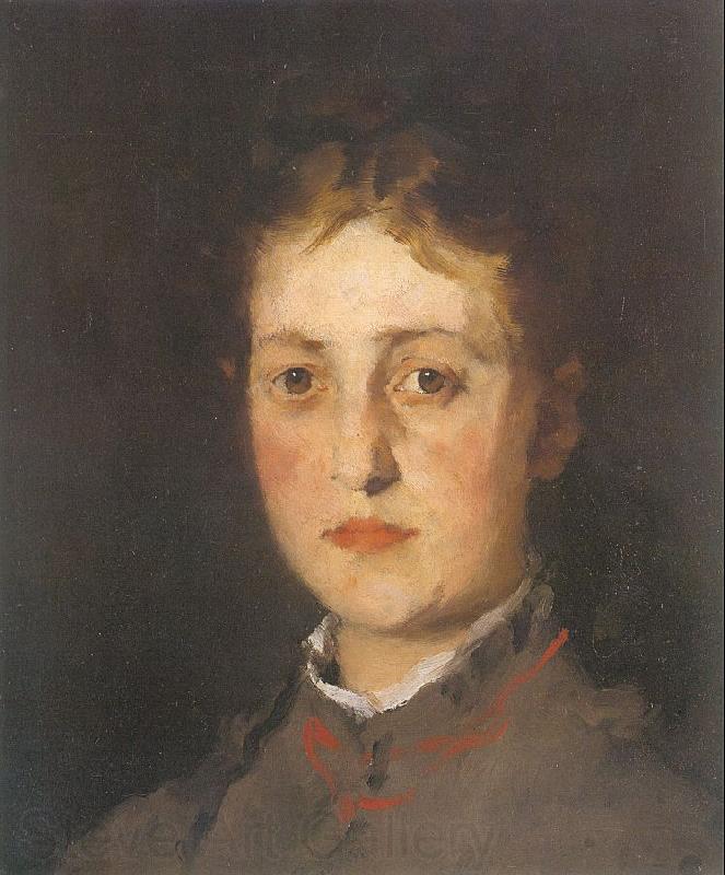 Leibl, Wilhelm Portrait of Lina Kirchdorffer Spain oil painting art